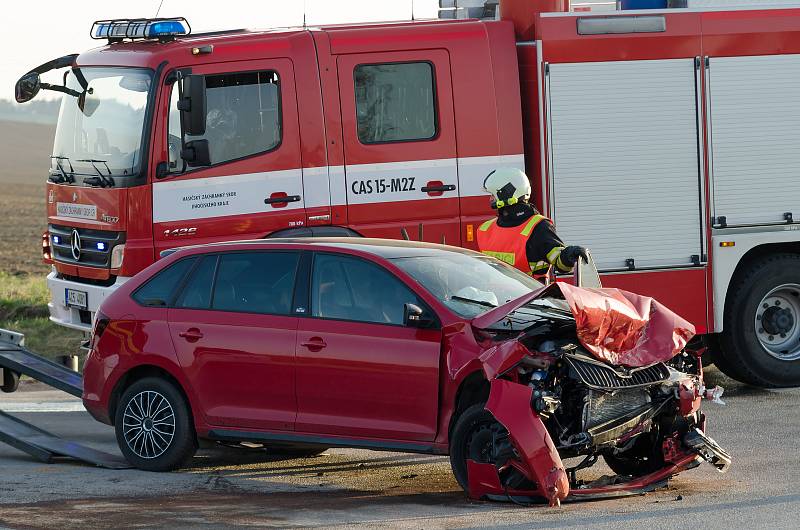 Vážná nehoda v Protivíně si vyžádala 5 středně těžce zraněných osob.