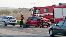 Vážná nehoda v Protivíně si vyžádala 5 středně těžce zraněných osob.