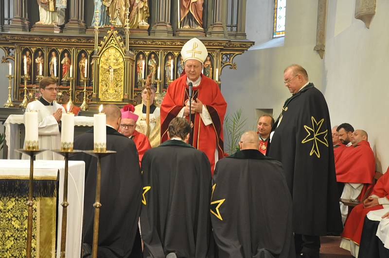 Rytíři Řádu sv. Lazara Jeruzalémského v Písku.