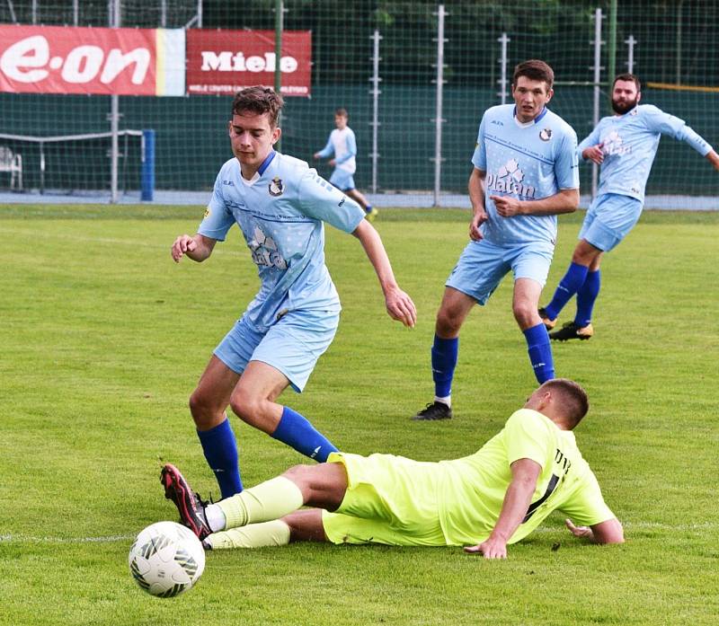 Fotbalový krajský přebor: Protivín - Osek 1:3.