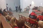 Slavnostní představení svatého hřebu v Milevsku.
