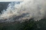 Požár lesa u Jetětic na Písecku, v sobotu navečer hořelo přes 30 hektarů lesa