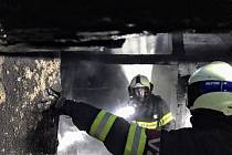 Požár střechy domu v Milevsku 18. ledna 20223.