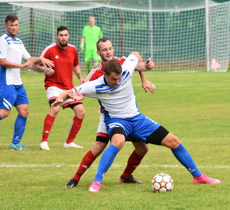 Matěj Štochl si v barvách Mirovic A třídu užívá.