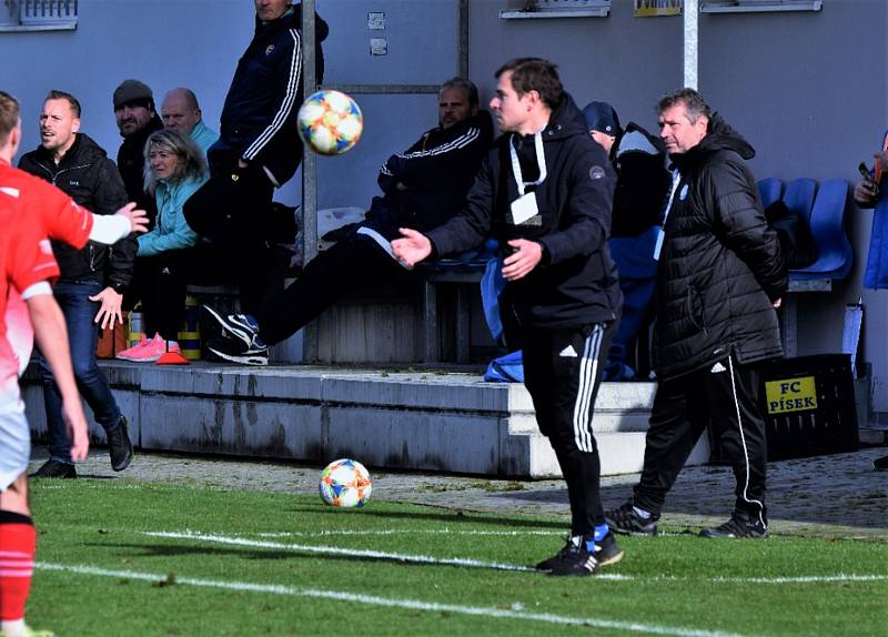 ČFL: FC Písek - Povltavská FA 1:0 (0:0). Foto: Jan Škrle