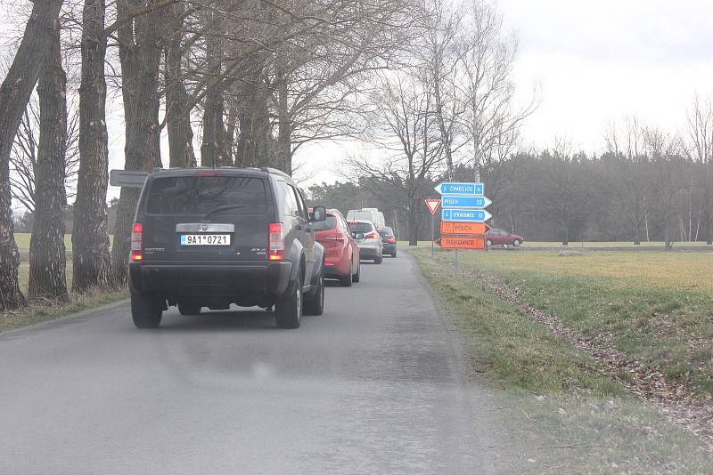 Objízdná trasa Mirovice, Slavkovice, Rakovice.