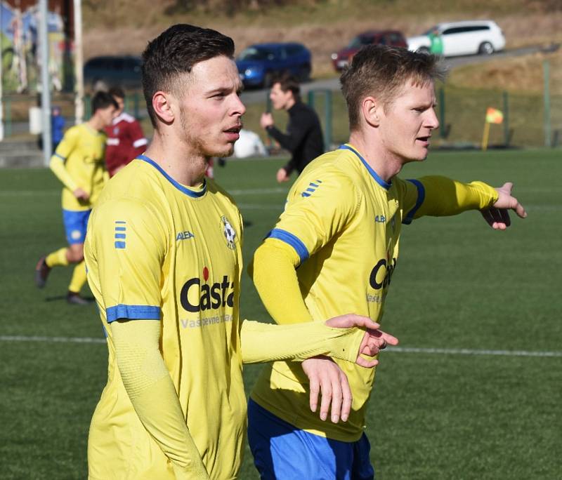 Přípravný fotbal: FC Písek - AC Sparta Praha B 2:1 (2:1). Foto: Jan Škrle