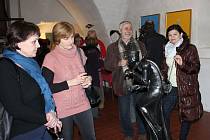 Výstava Setkání uměleckého kováře Davida Habermanna a výtvarníka Valentina Horby v Galerii M.