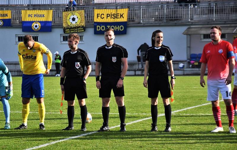 ČFL: FC Písek - Povltavská FA 1:0 (0:0). Foto: Jan Škrle