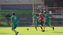 Čimelice doma uhrály s Prachaticemi remízu 2:2. Snímek je z podzimního vzájemného duelu v Prachaticích, který domácí vyhráli 4:0.