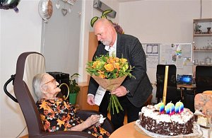 Lucja Klenovcová z Písku oslavila sté narozeniny.