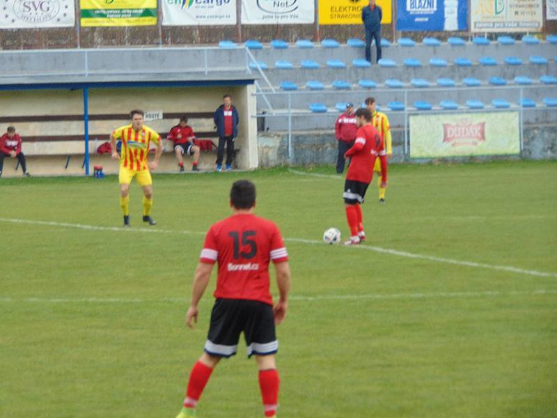 Fotbalová I.A třída: Junior Strakonice - Větřní 2:0.