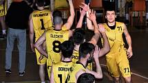 Čtvrtfinále play off 1. ligy basketbalistů: Sršni Photomate Písek - Lokomotiva Plzeň 93:54 (58:22).