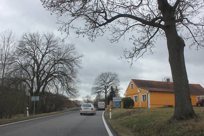 Objízdná trasa Mirovice, Slavkovice, Rakovice.