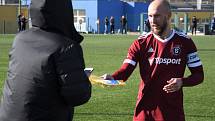 Přípravný fotbal: FC Písek - AC Sparta Praha B 2:1 (2:1). Foto: Jan Škrle