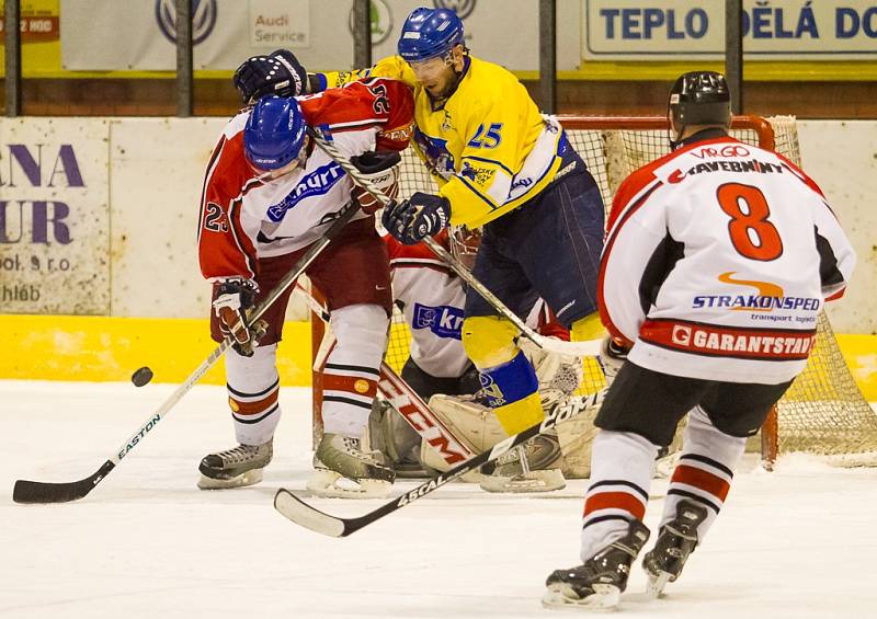 Hokejisté Písku prohráli v semifinále play off Krajské ligy se Strakonicemi.