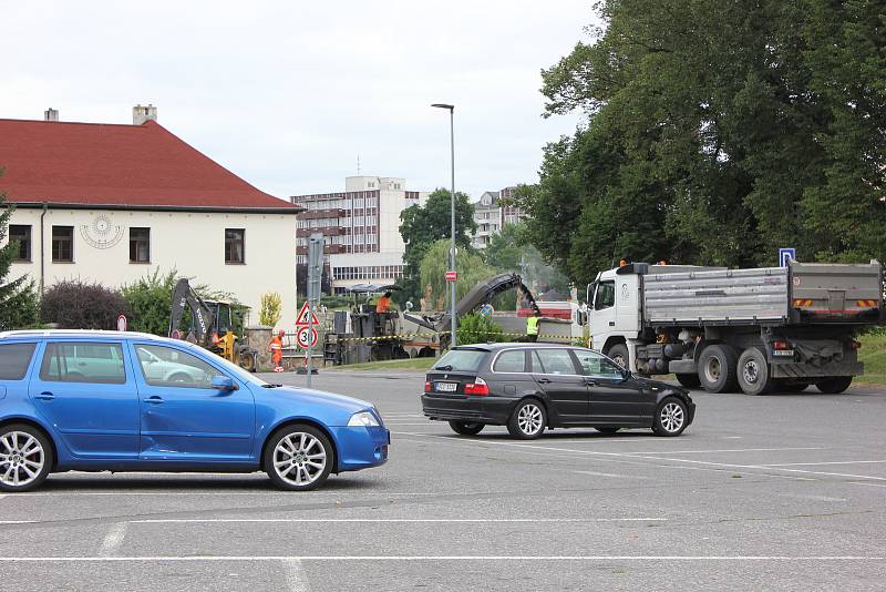 Rekonstrukce Svatotrojické ulice v Písku.