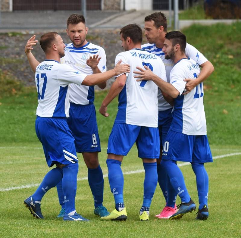 Fotbalová I.A třída: Mirovice - Strunkovice 1:0.