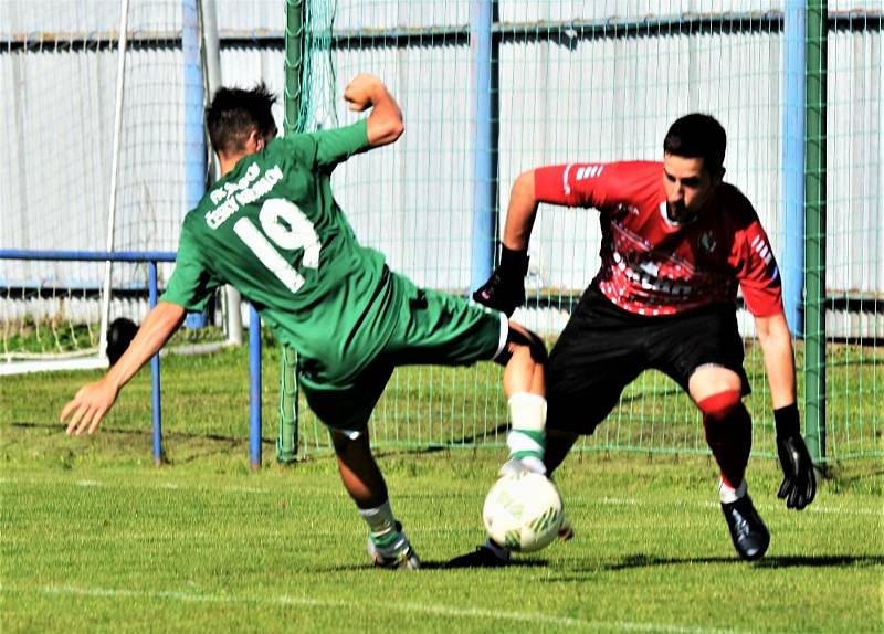 Fotbalový KP: Protivín - Český Krumlov 1:4 (1:1). Foto: Jan Škrle