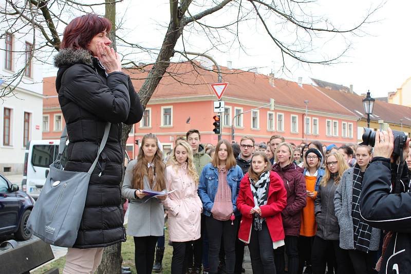 Studenti píseckého gymnázia se připojili k výstražné stávce Vyjdi ven!