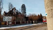 Při pondělním nočním požáru rodinného domu v Čimelicích zahynuly dvě osoby. Třetí skončila v péči lékařů.