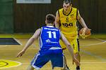 Závěrečný duel sezony 1. ligy basketbalistů Písek - Prostějov.