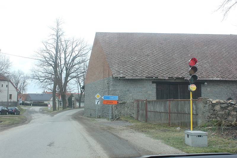 Objízdná trasa Mirovice, Slavkovice, Rakovice.