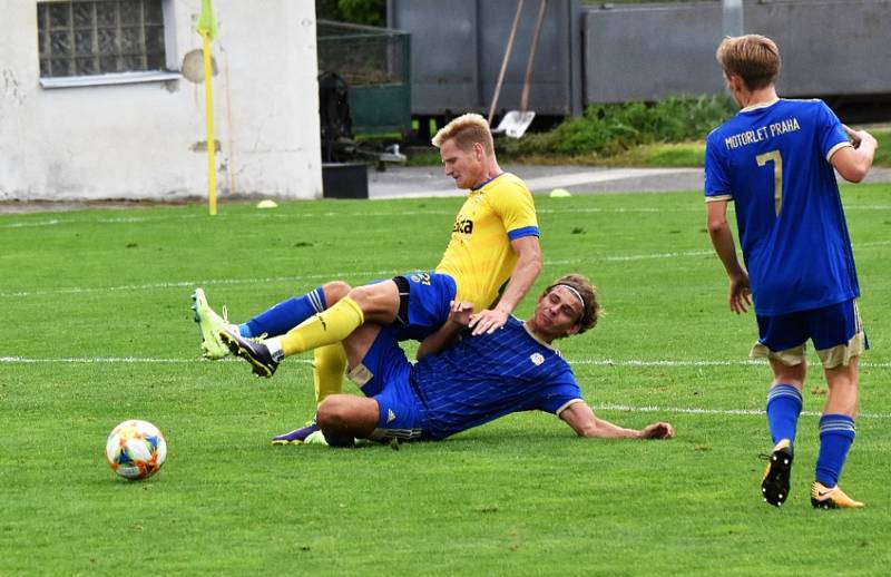 Fotbalová ČFL: FC Písek - Motorlet Praha 1:0 (0:0).