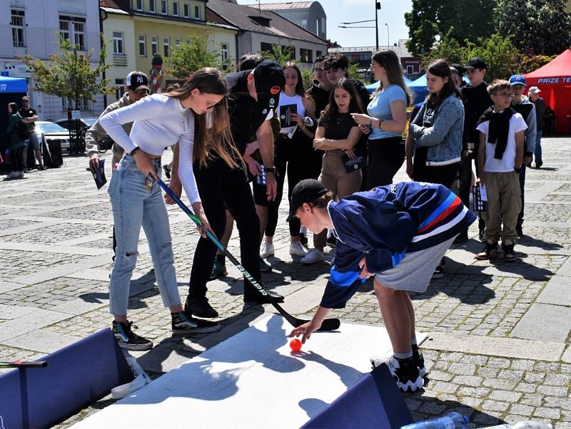 Milevské náměstí zaplnili hokejisté z NHL.