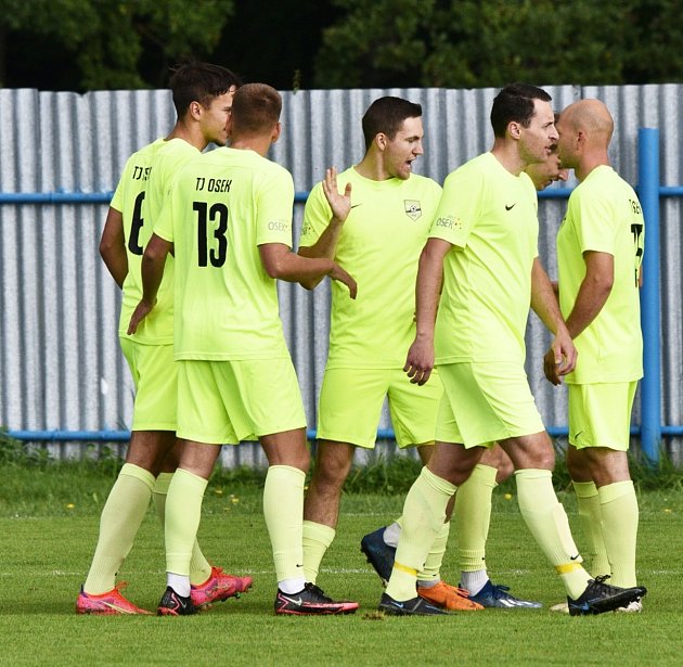 Fotbalový krajský přebor: Protivín - Osek 1:3.