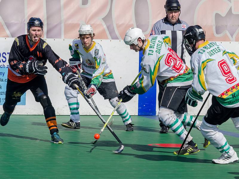 V závěrečném duelu základní části 2. NHbL porazil Písek Blatnou 5:3.