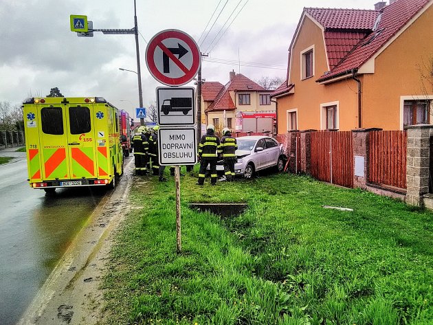 Dopravní nehoda v Čimelicích.