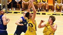 Čtvrtfinále play off 1. ligy basketbalistů: Sršni Photomate Písek - Lokomotiva Plzeň 93:54 (58:22).