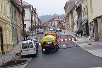 Prokopova ulice, stav v pátek 15. dubna 2011.