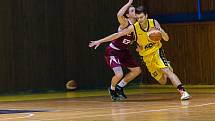 Mladí basketbalisté Písku (U19) v zápase s BA Nymburk.