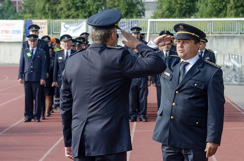 Krajská soutěž v požárním sportu 2018 v Písku