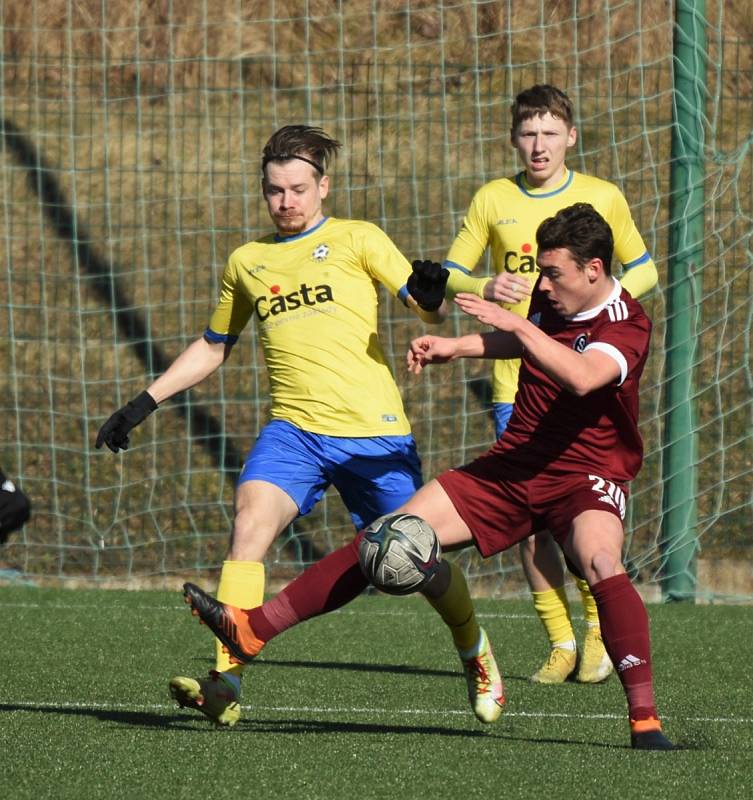 Přípravný fotbal: FC Písek - AC Sparta Praha B 2:1 (2:1). Foto: Jan Škrle