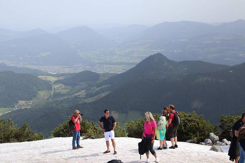 Výlet na Orlí hnízdo a k jezeru Königssee si Kovářovští užili.