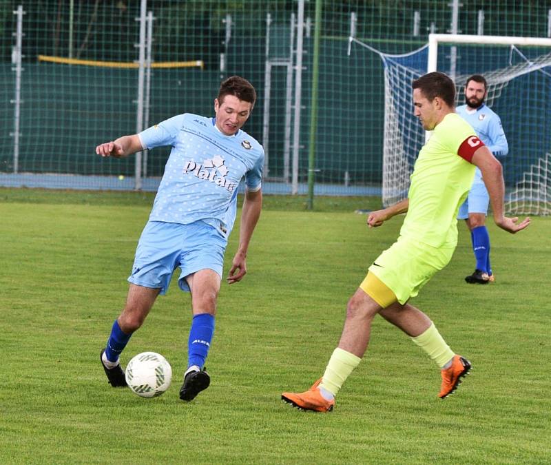 Fotbalový krajský přebor: Protivín - Osek 1:3.