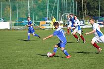 Mirovičtí fotbalisté porazili Čkyni 2:0 (snímek je z podzimního souboje, kdy na Šumavě zvítězili 3:1).