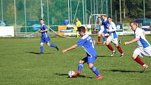 Mirovičtí fotbalisté porazili Čkyni 2:0 (snímek je z podzimního souboje, kdy na Šumavě zvítězili 3:1).