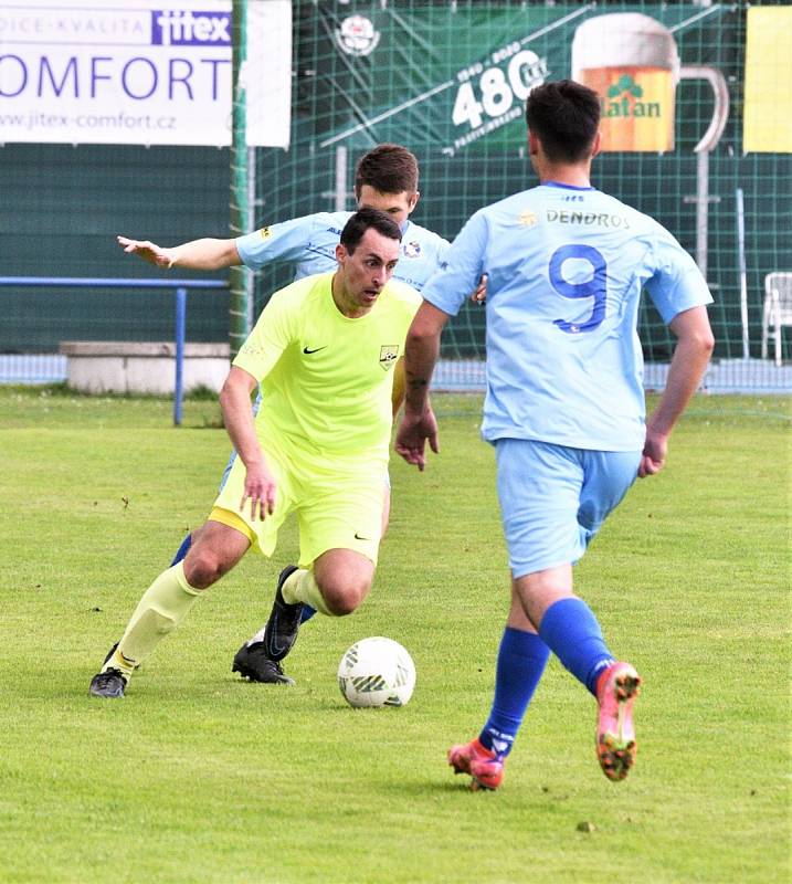 Fotbalový krajský přebor: Protivín - Osek 1:3.