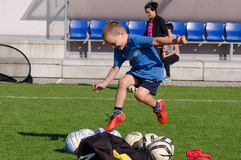 Nábor malých fotbalistů v FC Písek.