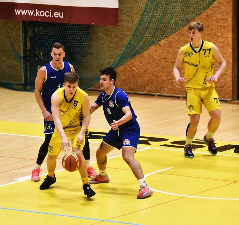 Basketbalová I. liga mužů: Sršni Photomate Písek - Lokomotiva Plzeň 112:86.