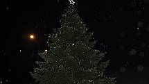 Rozsvícení vánoční výzdoby v Milevsku.