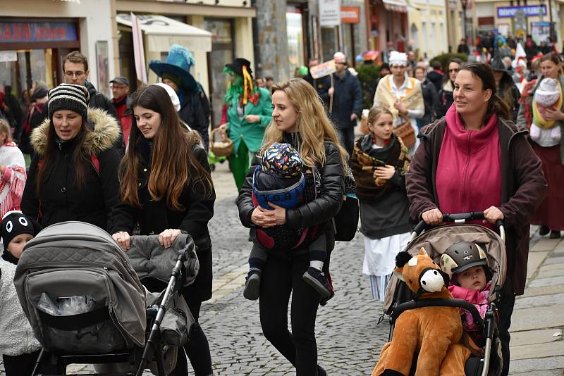 Masopustní průvod ZŠ Svobodná.