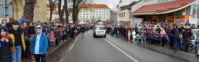 Masopustní průvod v Milevsku 26. února 2022.