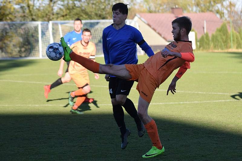 Fotbalová I.B třída: Vacov - Bělčice 0:1.