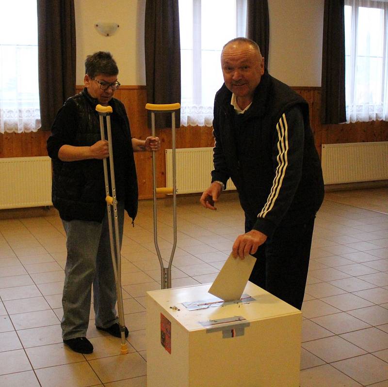 Druhé kolo prezidentských voleb ve Vitějovicích.