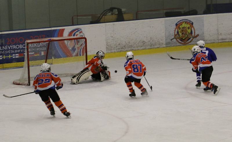 Mladší žáci HC Vimperk zvítězili na ledě Lvů ČB 7:1.
